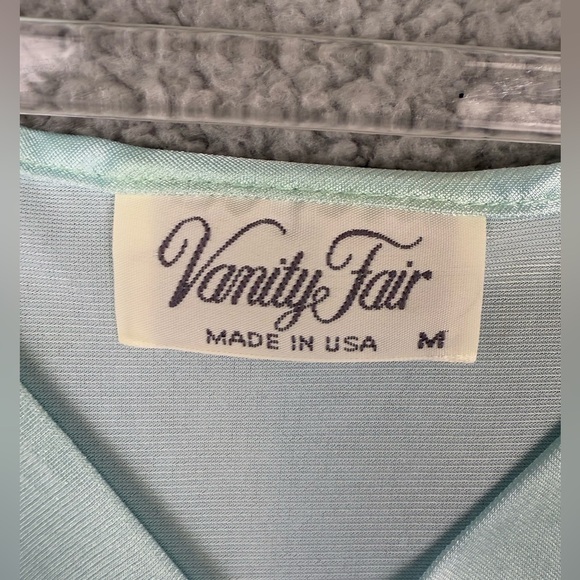 Vintage vanity fair peignoir set baby blue size medium preowned - Picture 4 of 15